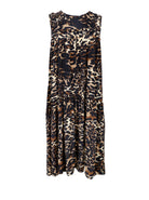 BCLUNA Boho midi dress - Leopard - Black Colour