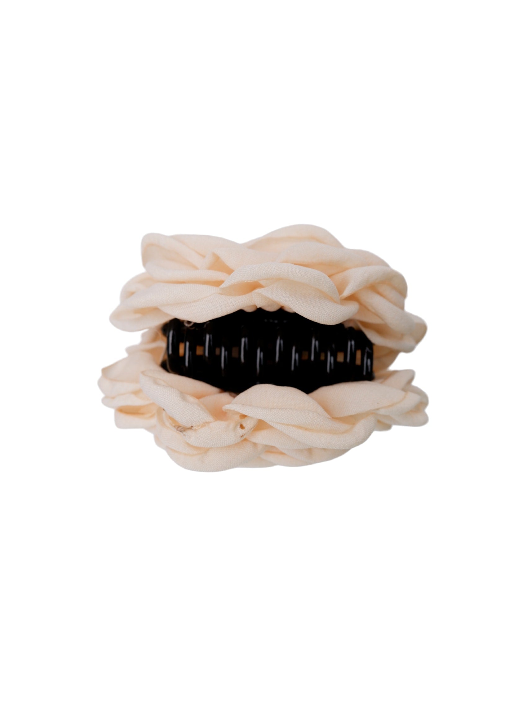 BCVILLA mega flower hair claw - Creme - Black Colour
